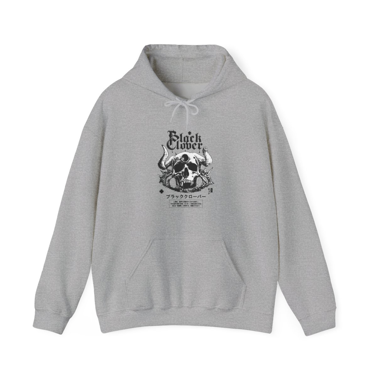 Demon Skull Black Clover Premium Streetwear Hoodie - Official Hoodies merchandise