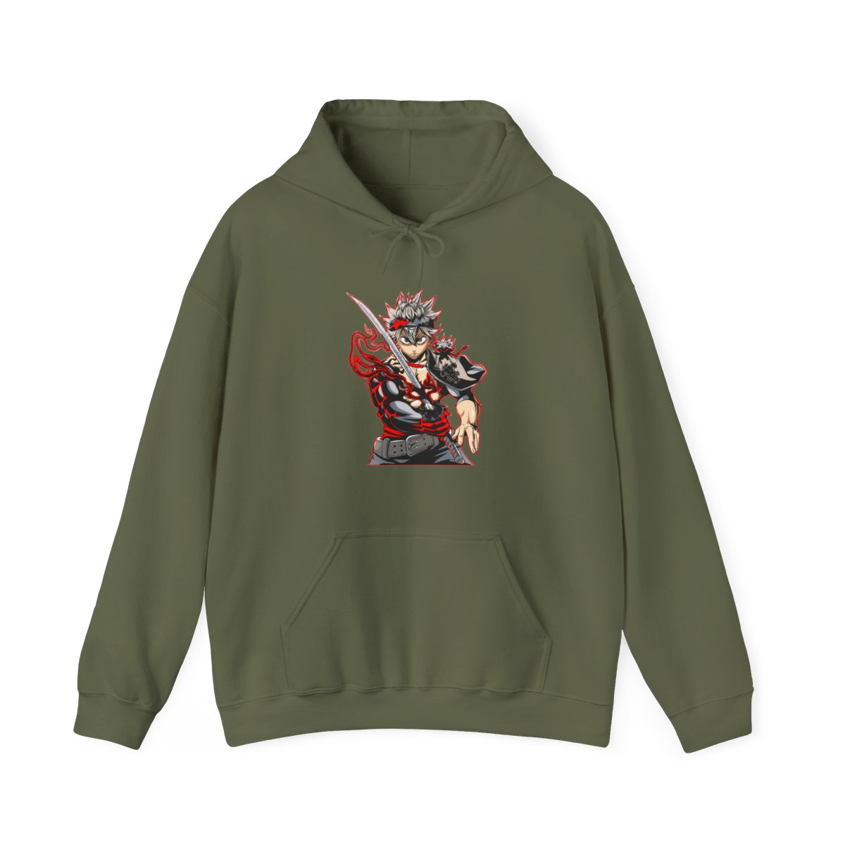 Asta Hoodie Black Clover Sword Demon Form Cursed Fire - alternate angle 4, merchandise
