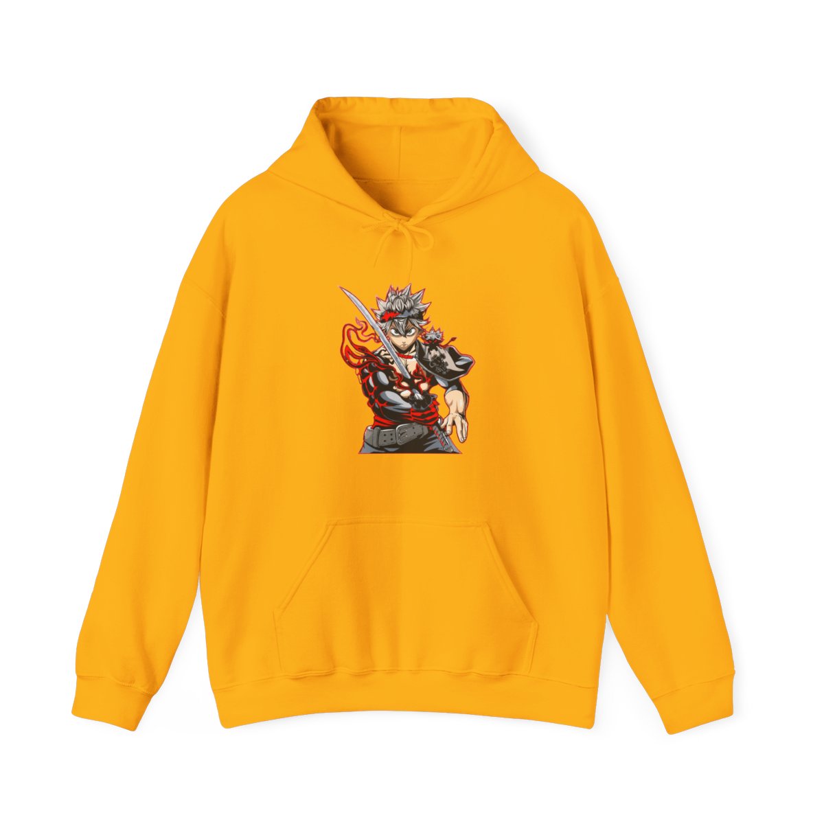 Asta Hoodie Black Clover Sword Demon Form Cursed Fire - alternate angle 2, merchandise