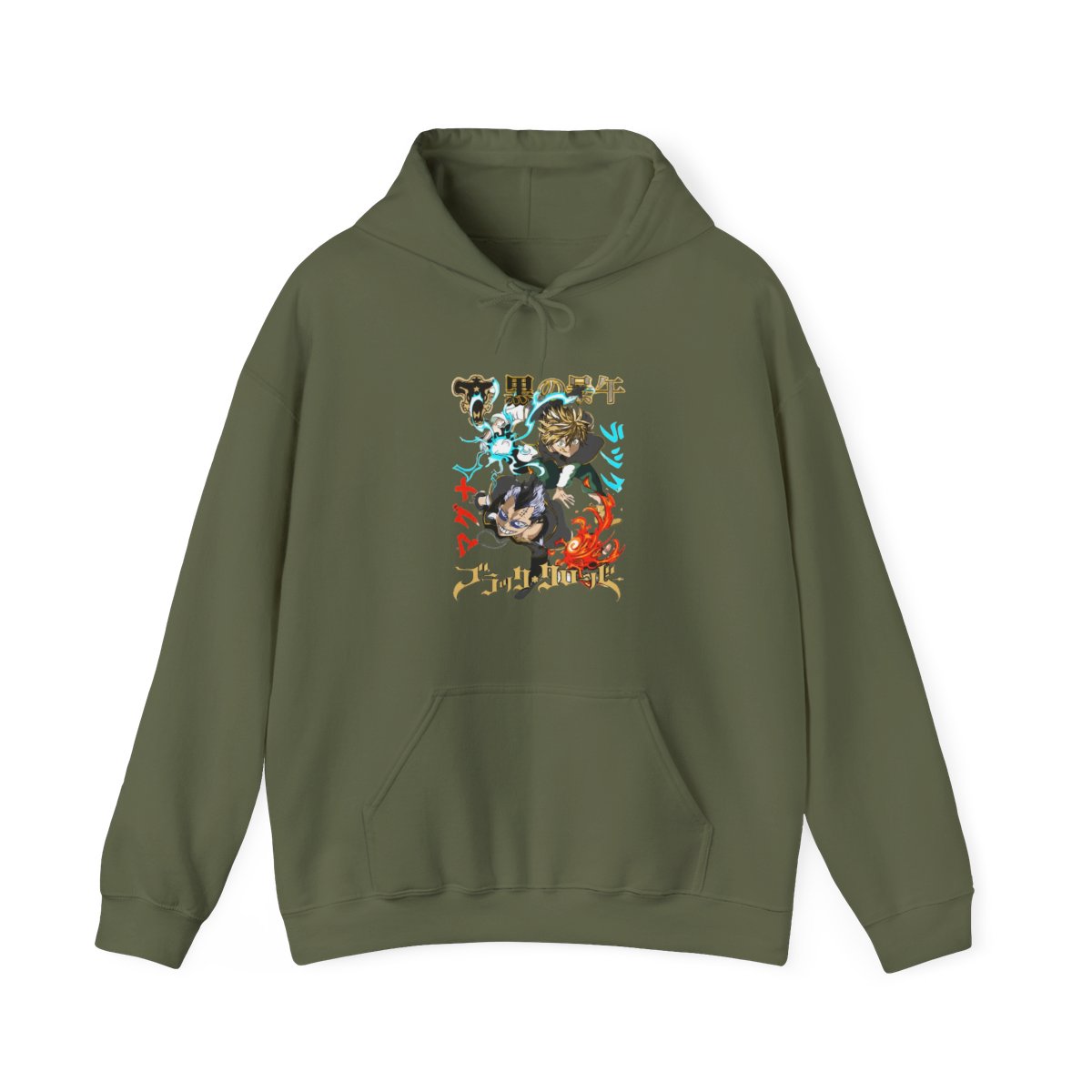 Asta Nacht Hoodie Black Clover Devil Contract Flames - alternate angle 4, merchandise