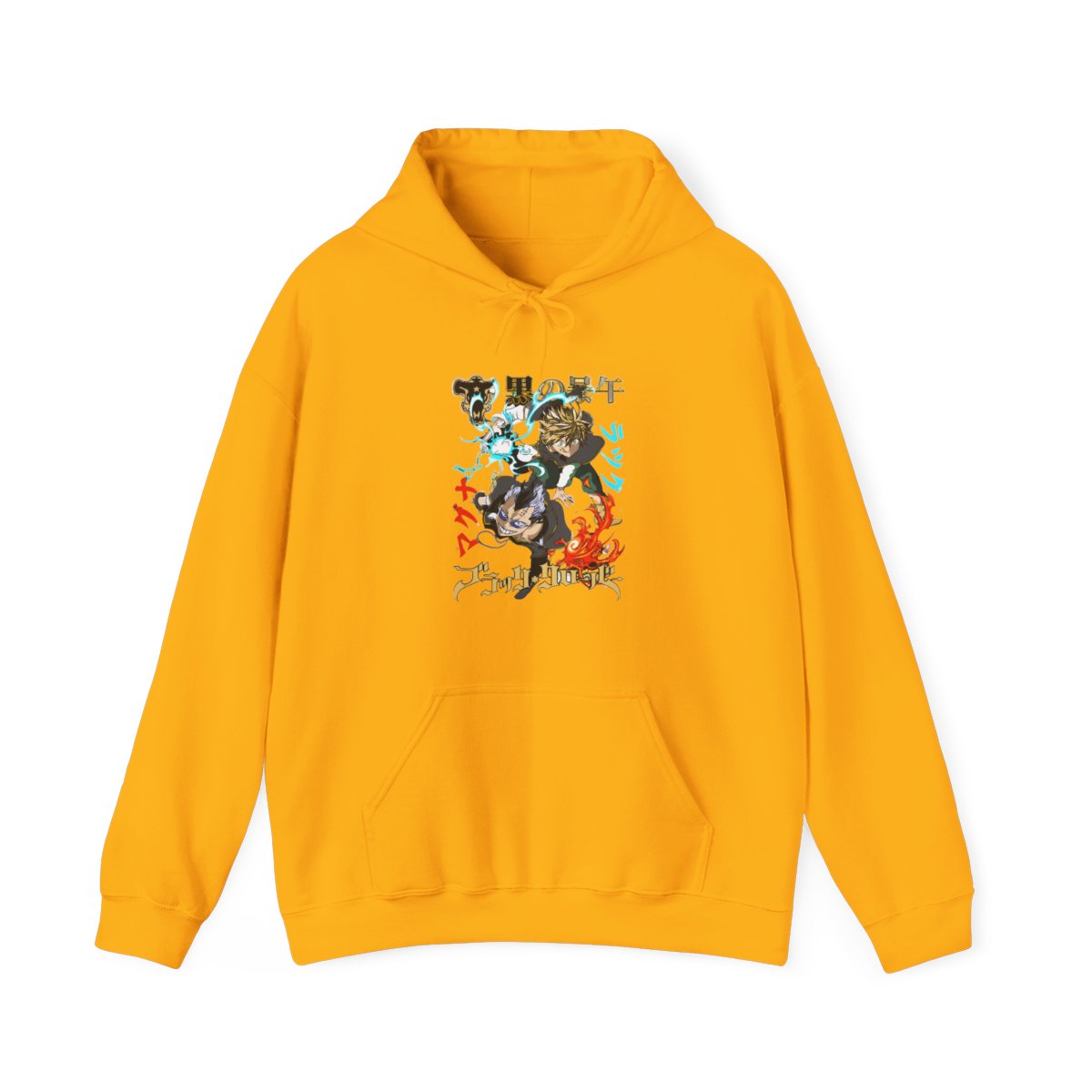 Asta Nacht Hoodie Black Clover Devil Contract Flames - alternate angle 2, merchandise