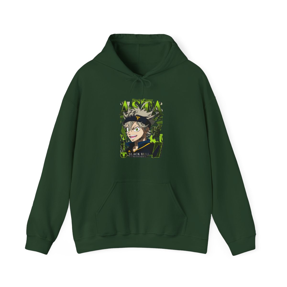 Asta Grimoire Hoodie Black Clover Green Magic Energy