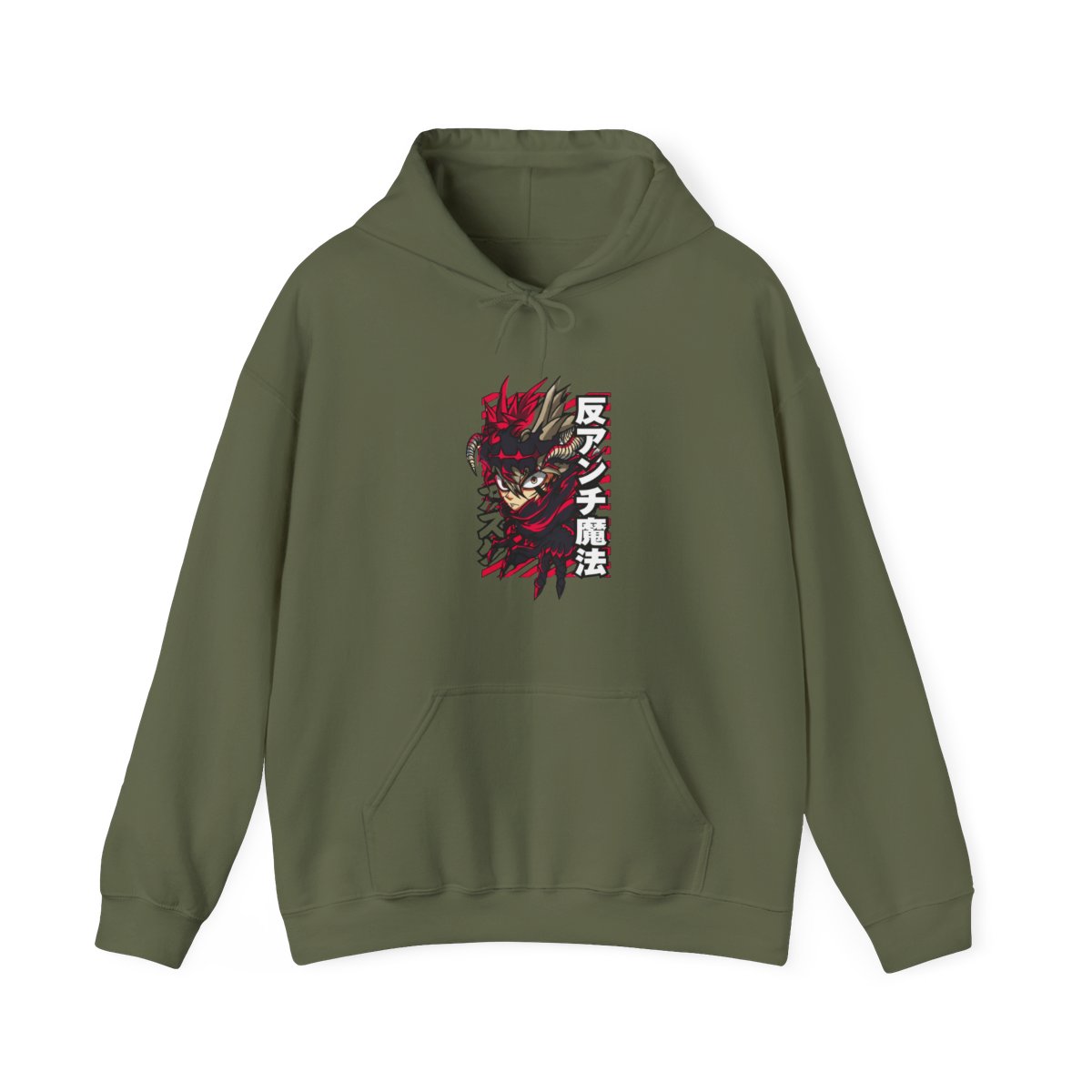 Asta Demon Horns Black Clover Anime Streetwear Hoodie - alternate angle 4, merchandise