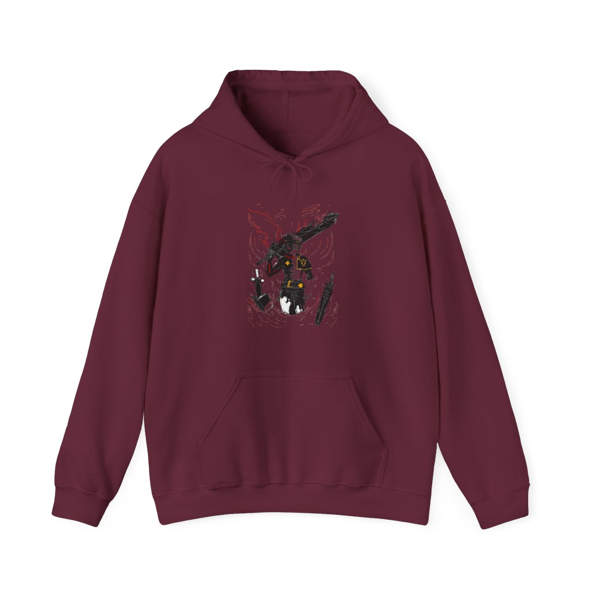 Asta Demon Sword Hoodie Black Clover Dark Blade Form - alternate angle 3, merchandise