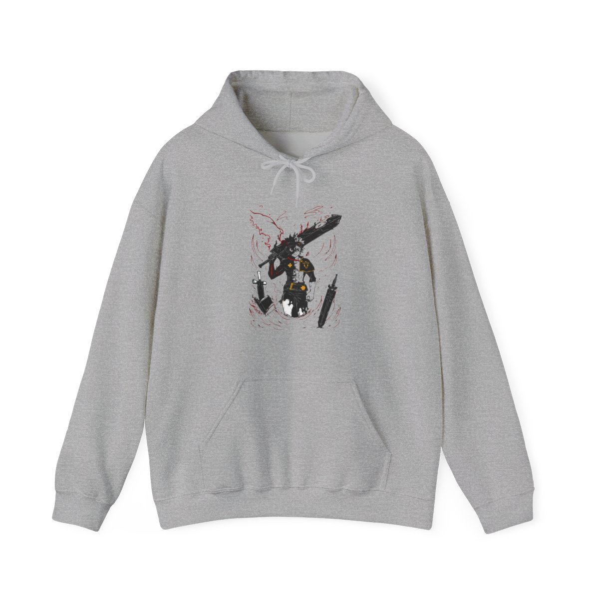 Asta Demon Sword Hoodie Black Clover Dark Blade Form - Official Hoodies merchandise