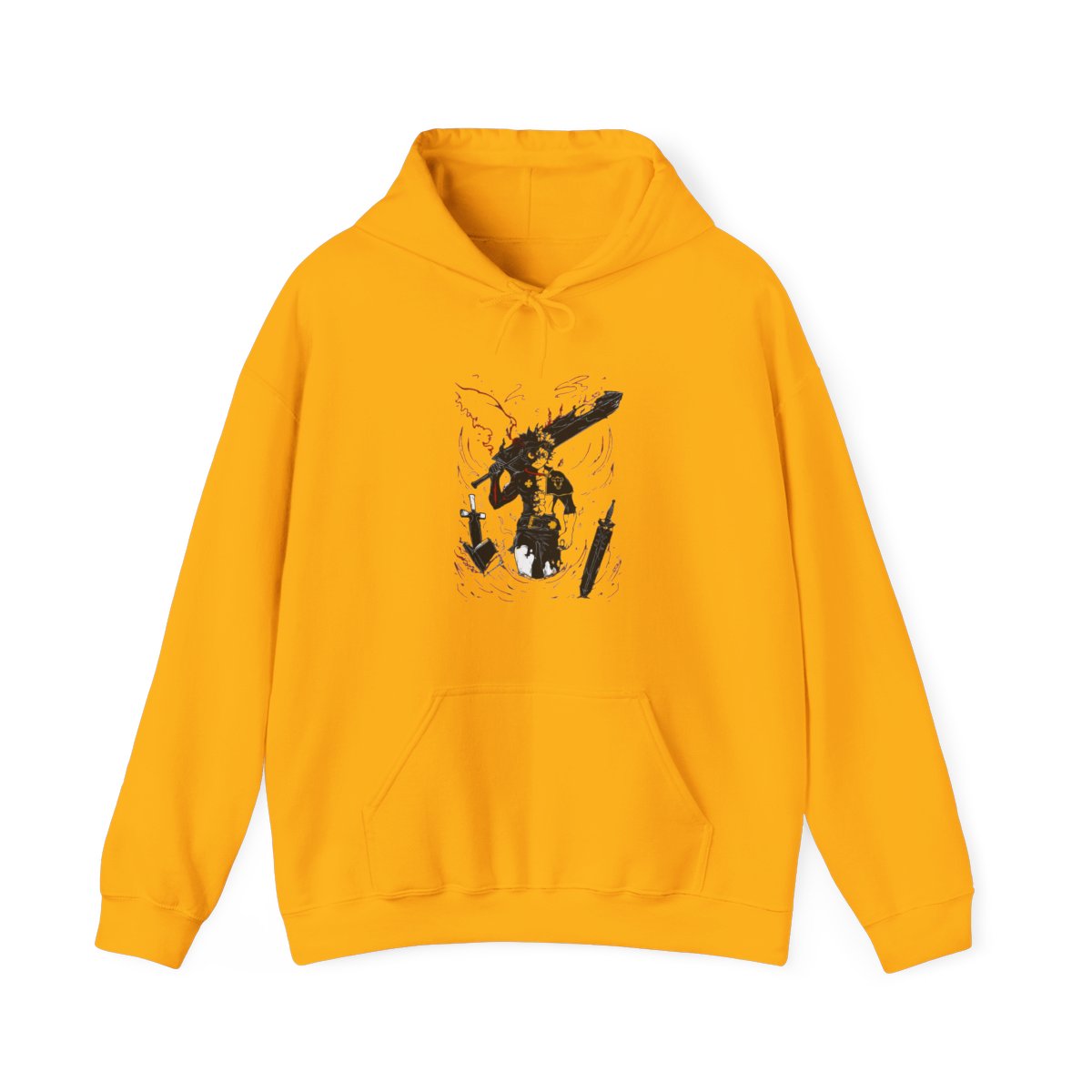 Asta Demon Sword Hoodie Black Clover Dark Blade Form - alternate angle 2, merchandise