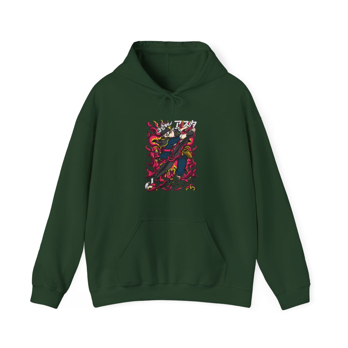 Asta Black Clover Hoodie Magic Sword Red Blade Stance