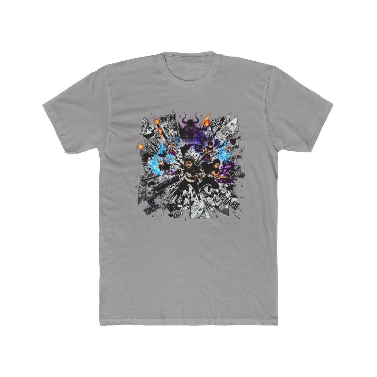 Black Clover Character Collage Art T Shirt - alternate angle 2, merchandise