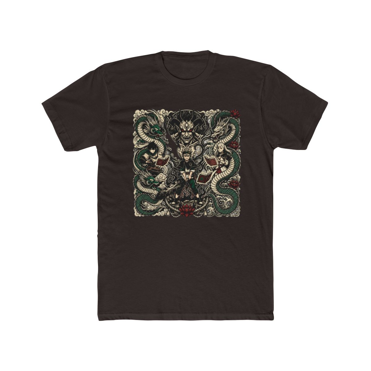 Asta And Yuno With Noelle Art T Shirt | Black Clover - alternate angle 3, merchandise