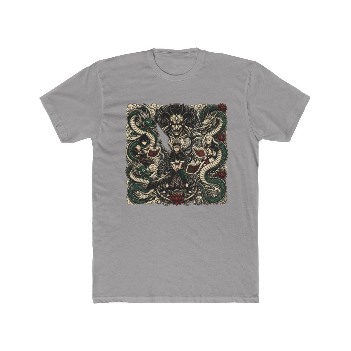 Asta And Yuno With Noelle Art T Shirt | Black Clover - alternate angle 2, merchandise