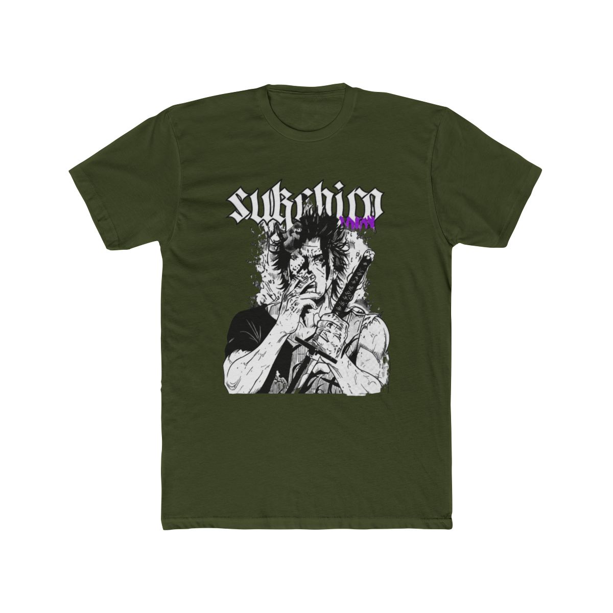 Camiseta Estampada Yami Sukehiro Black Clover Anime para Homens, Camiseta de Manga Curta, T Shirt Oversized de Algodão, Camiseta Lavada Masculina - alternate angle 4, merchandise