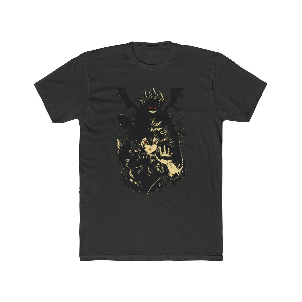 Camiseta Unissex Black Clover Asta Manga T Shirt de Algodão Lavado, Camiseta de Verão de Manga Curta Oversized, Streetwear - alternate angle 5, merchandise