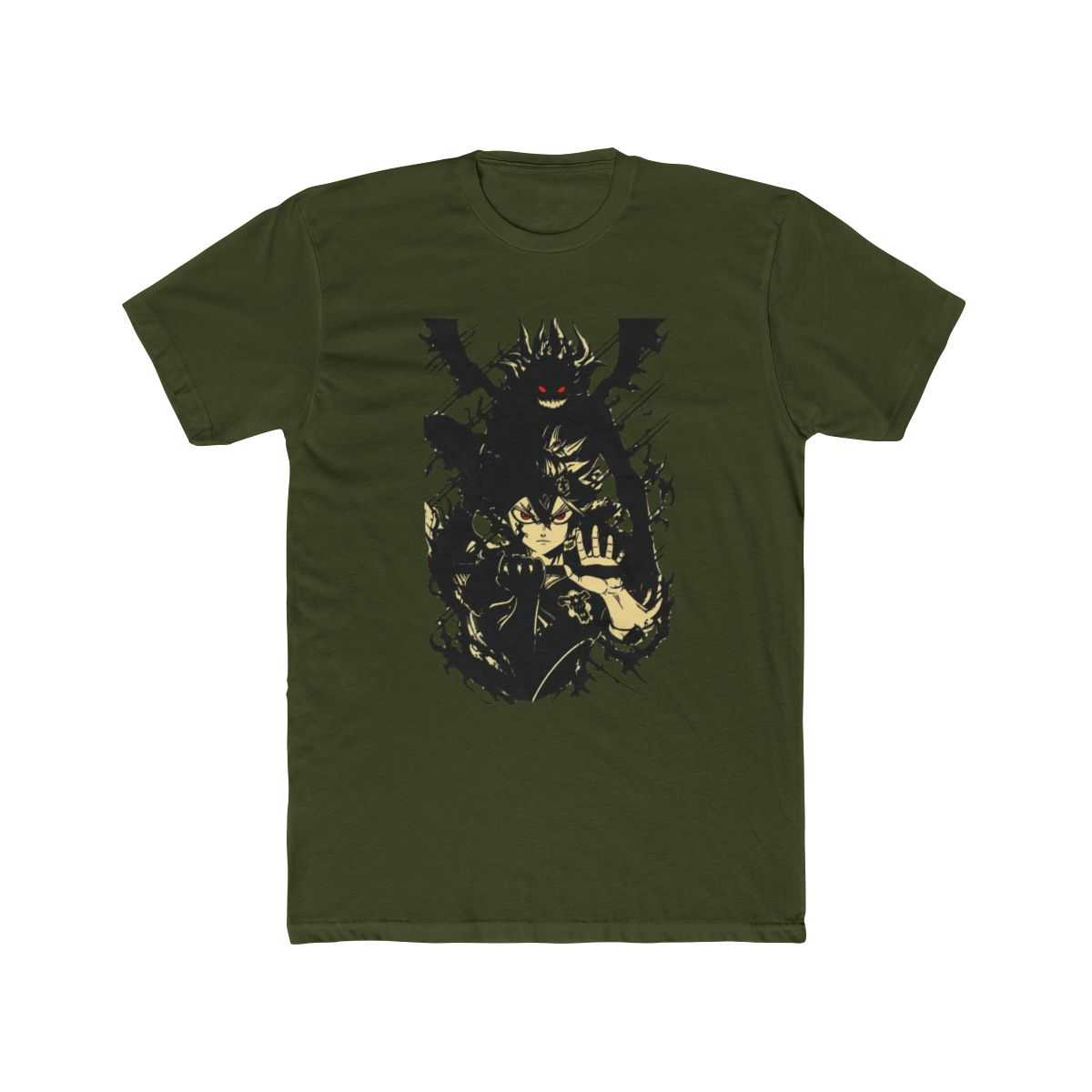 Camiseta Unissex Black Clover Asta Manga T Shirt de Algodão Lavado, Camiseta de Verão de Manga Curta Oversized, Streetwear - alternate angle 4, merchandise