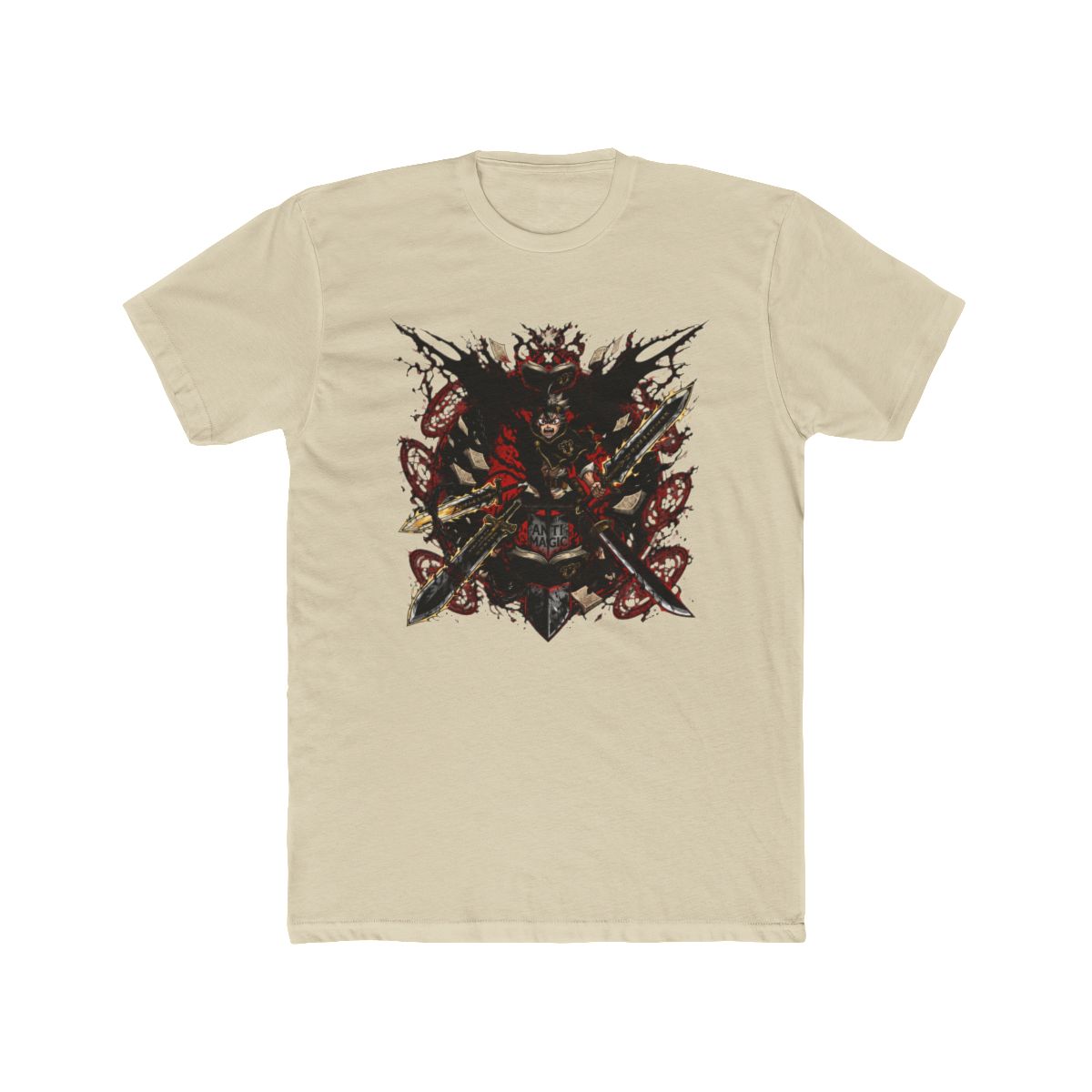 Asta With Anti Magic Swords T Shirt | Black Clover - alternate angle 4, merchandise