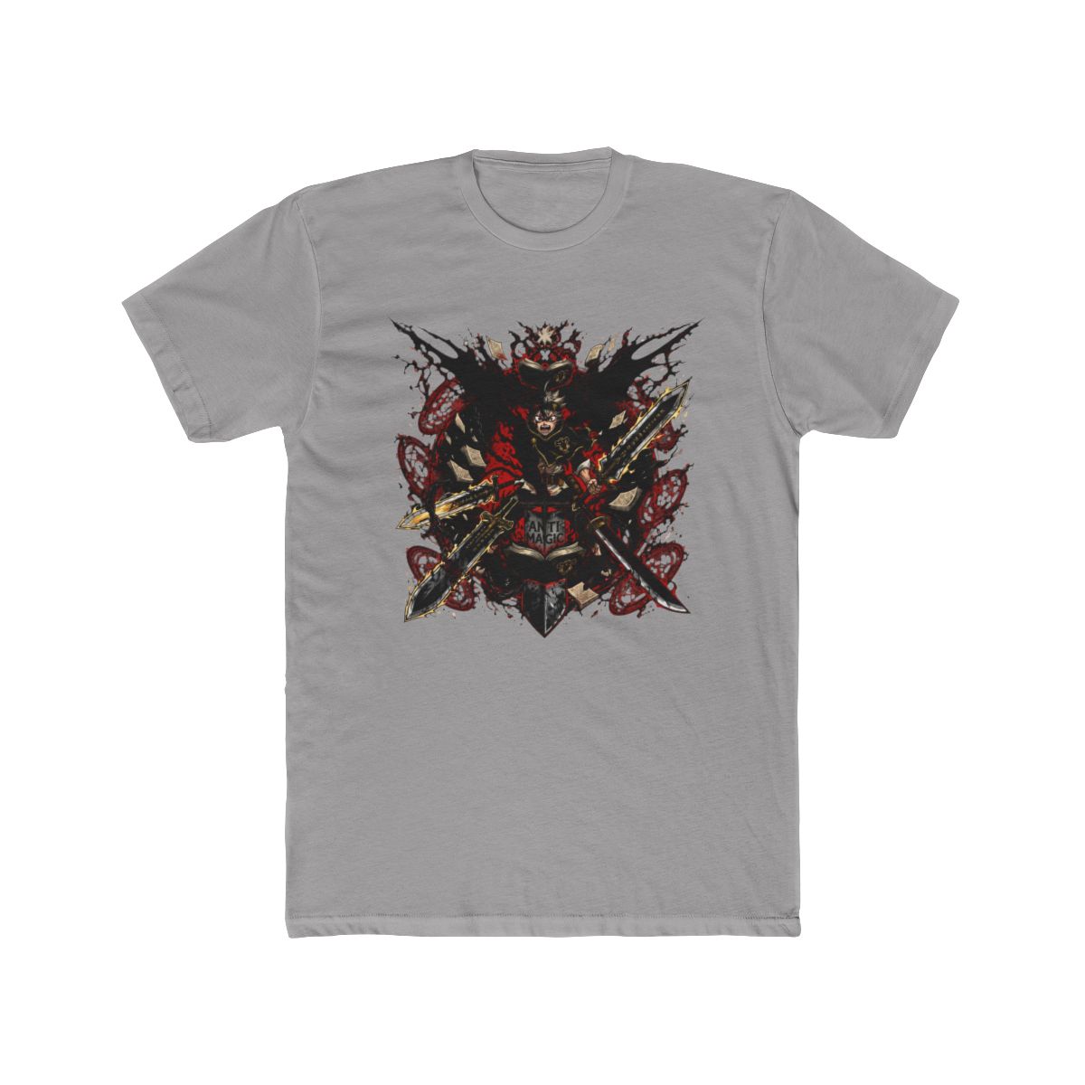 Asta With Anti Magic Swords T Shirt | Black Clover - alternate angle 2, merchandise
