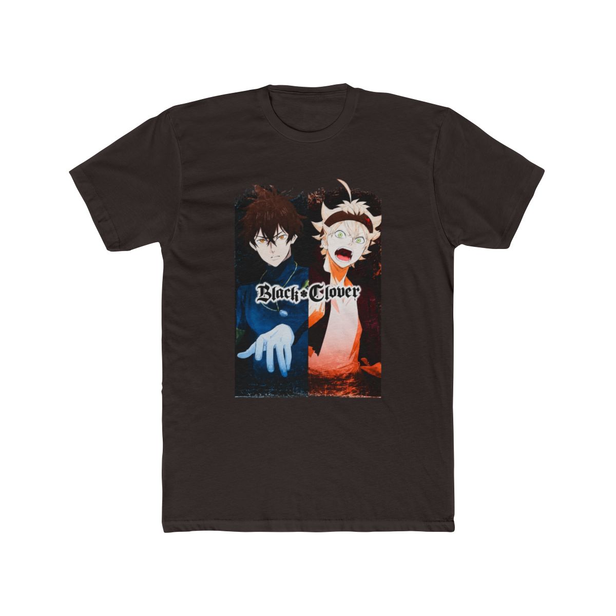 Black Clover Asta & Yuno Split Portrait T Shirt - alternate angle 2, merchandise