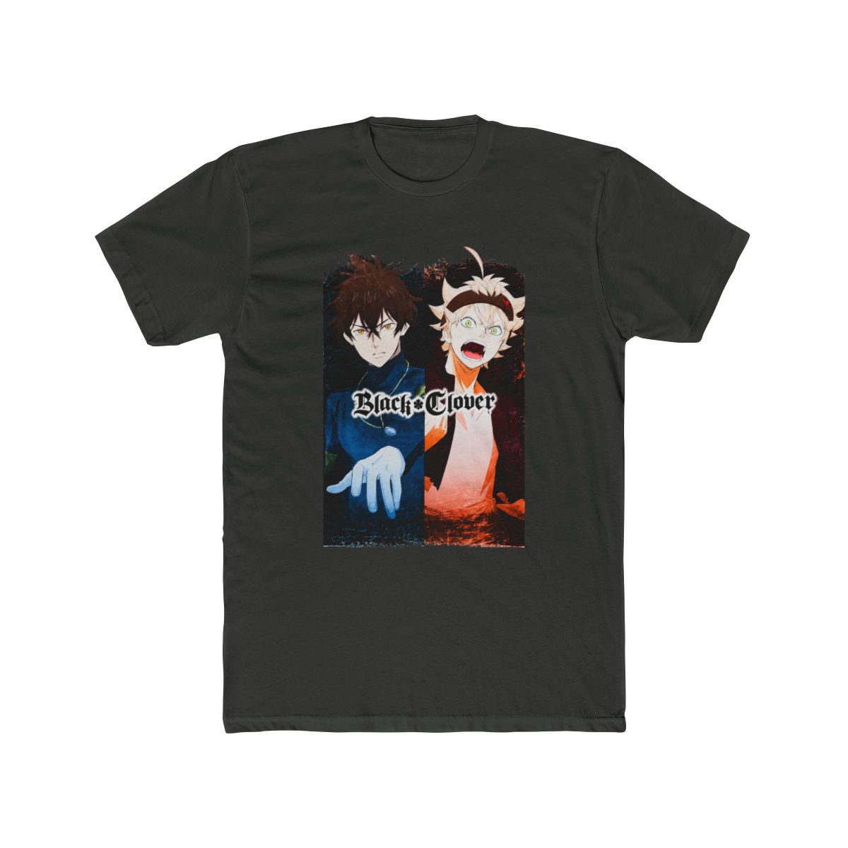 Black Clover Asta & Yuno Split Portrait T Shirt - alternate angle 5, merchandise