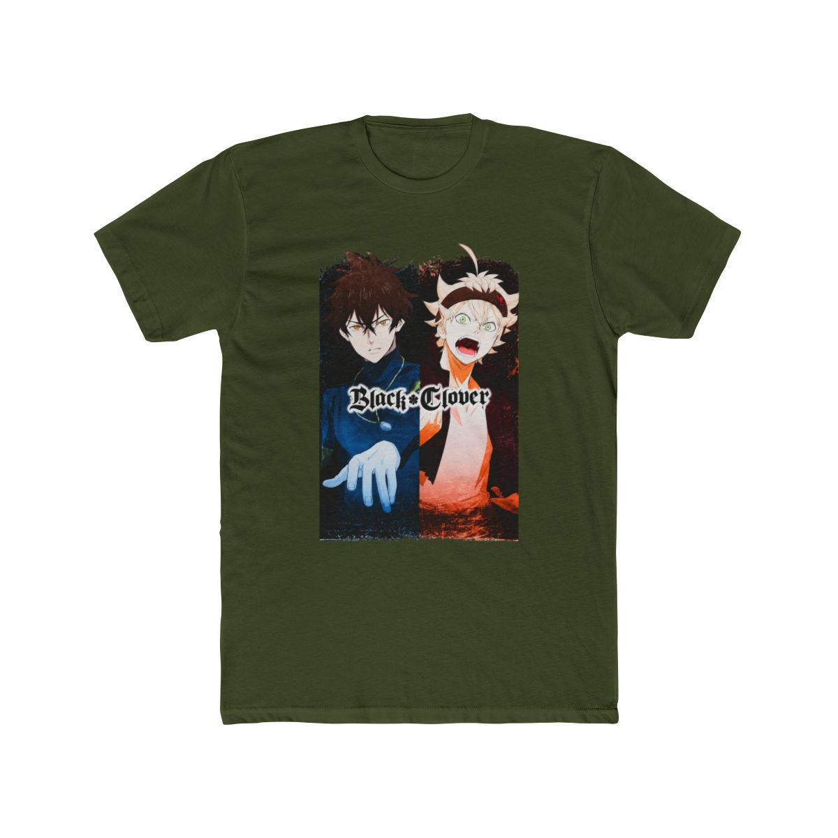 Black Clover Asta & Yuno Split Portrait T Shirt - alternate angle 4, merchandise