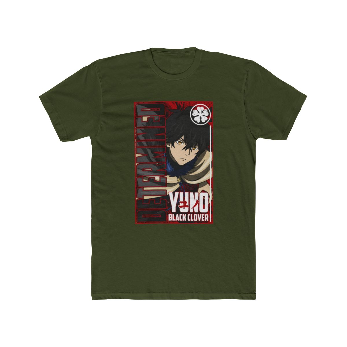 Yuno Determined Black Clover Streetwear T Shirt - alternate angle 4, merchandise