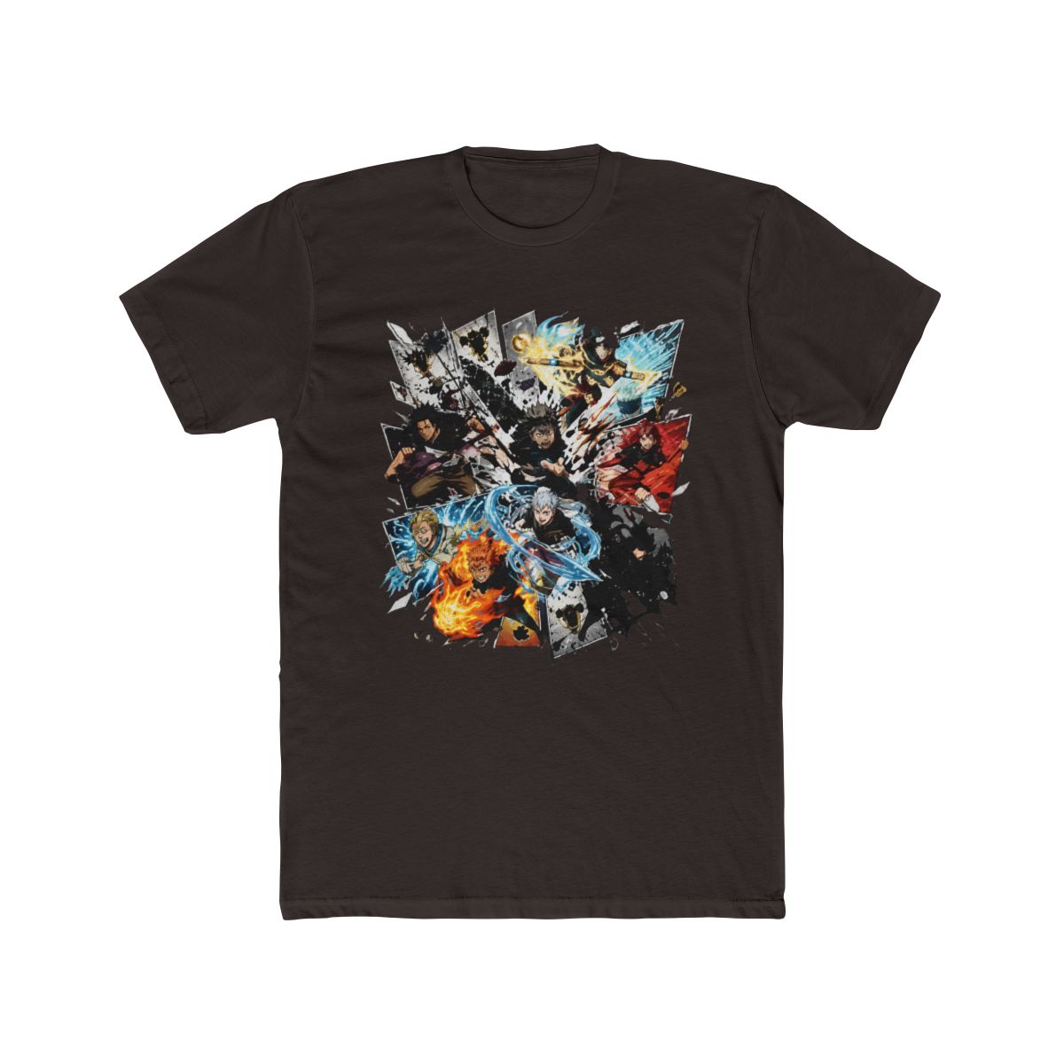 Black Clover Character Collage Art Long Sleeve T Shirt - alternate angle 2, merchandise