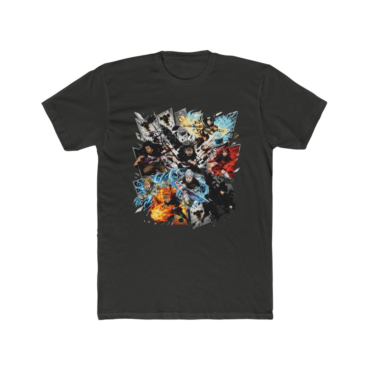 Black Clover Character Collage Art Long Sleeve T Shirt - alternate angle 5, merchandise