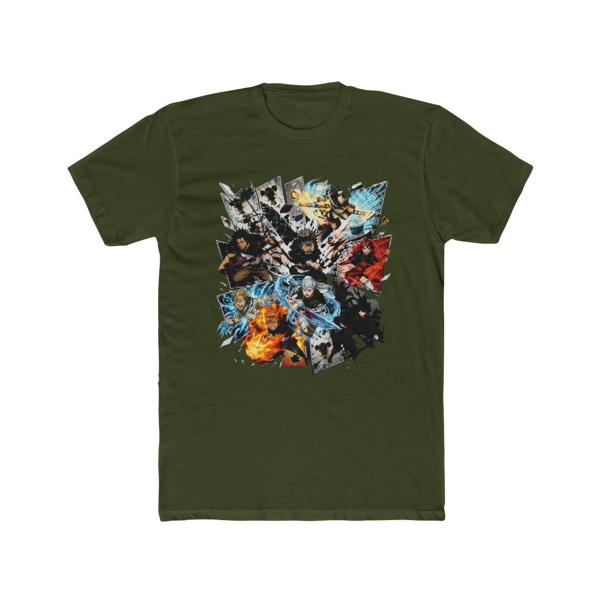 Black Clover Character Collage Art Long Sleeve T Shirt - alternate angle 4, merchandise