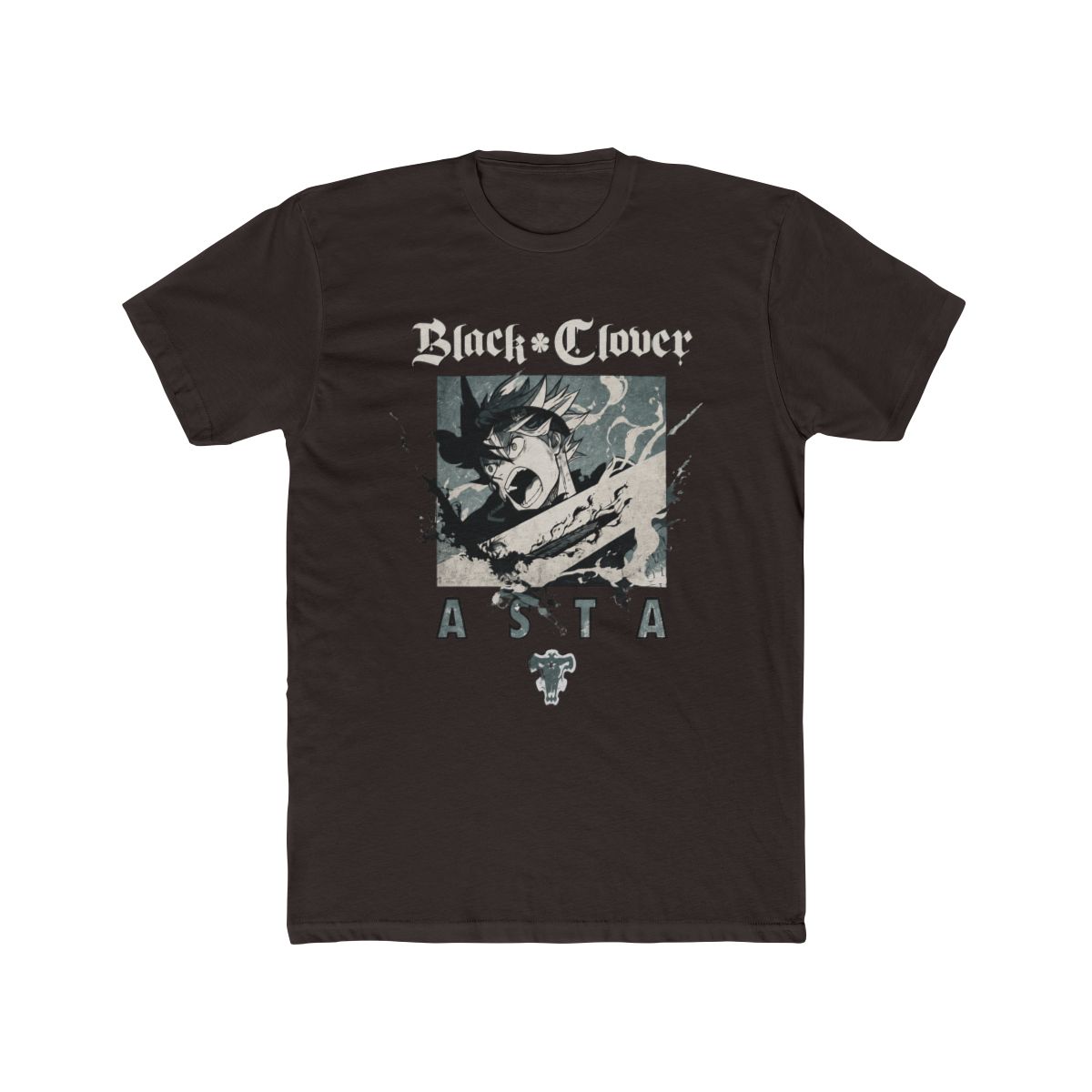 Black Clover Asta Grey Tie-Dye T Shirt - alternate angle 2, merchandise