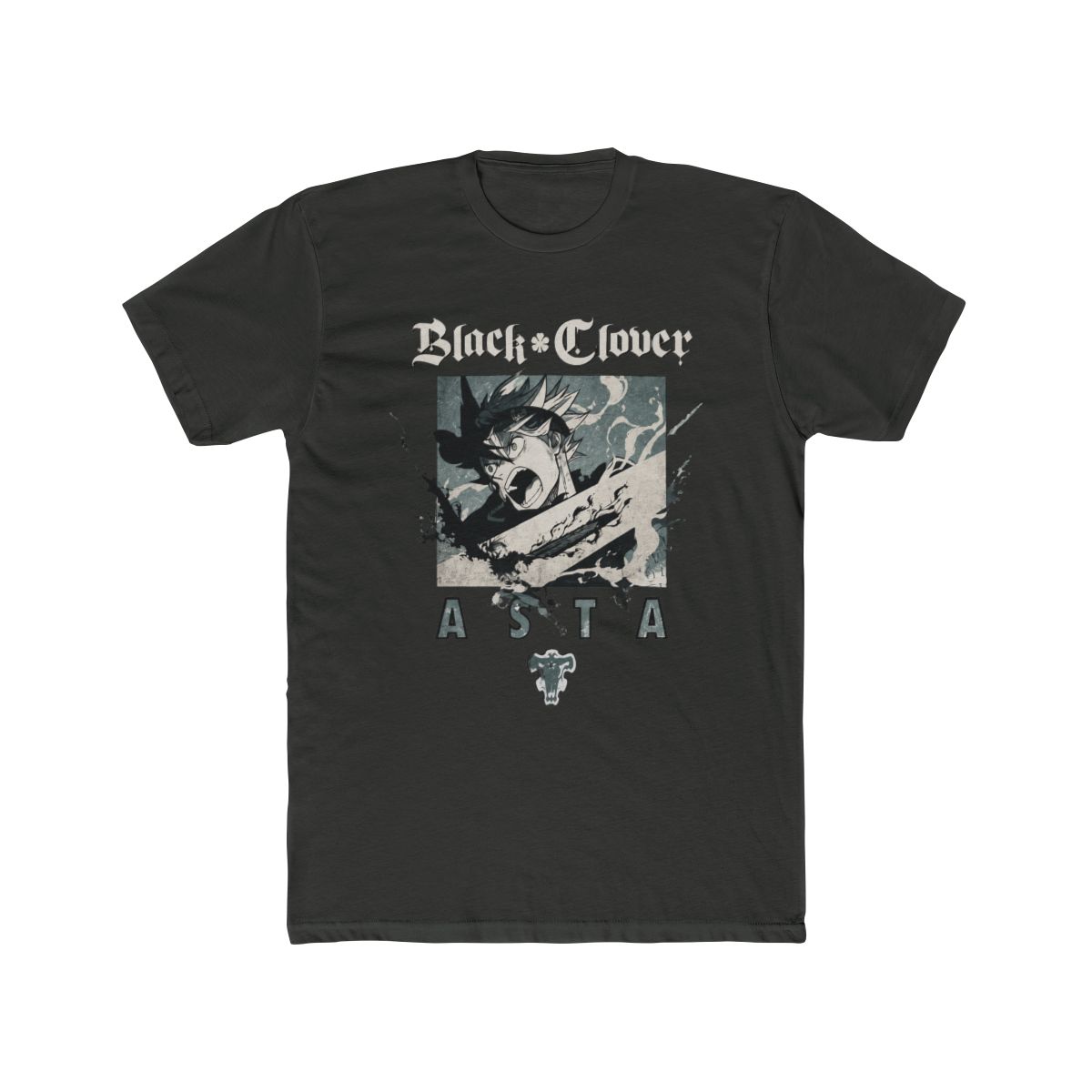 Black Clover Asta Grey Tie-Dye T Shirt - alternate angle 5, merchandise