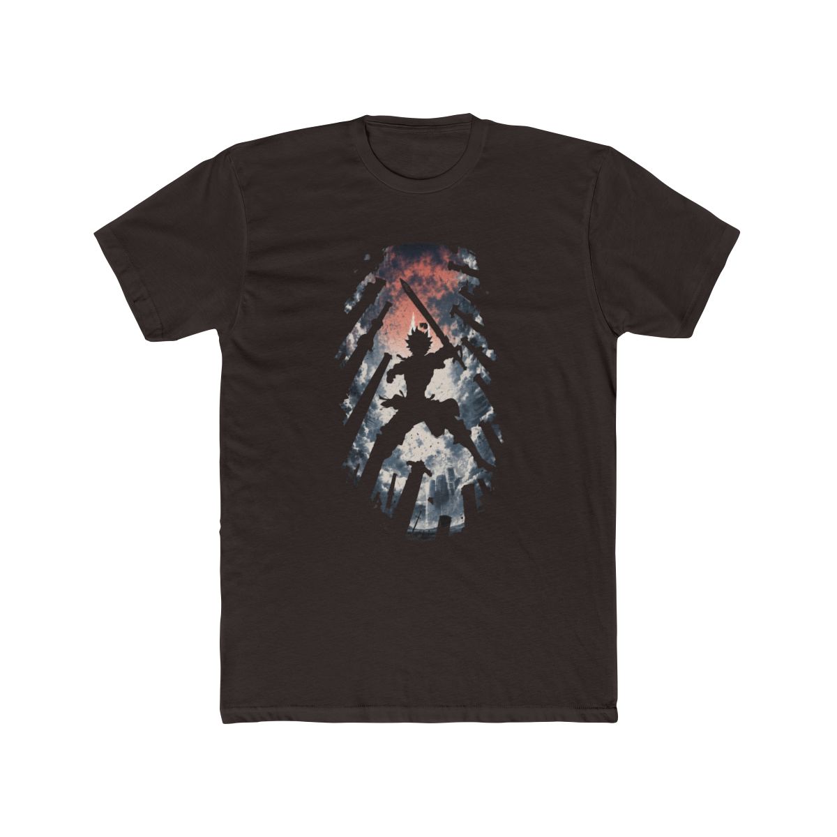 Asta Black Clover Sword Silhouette T Shirt - alternate angle 3, merchandise
