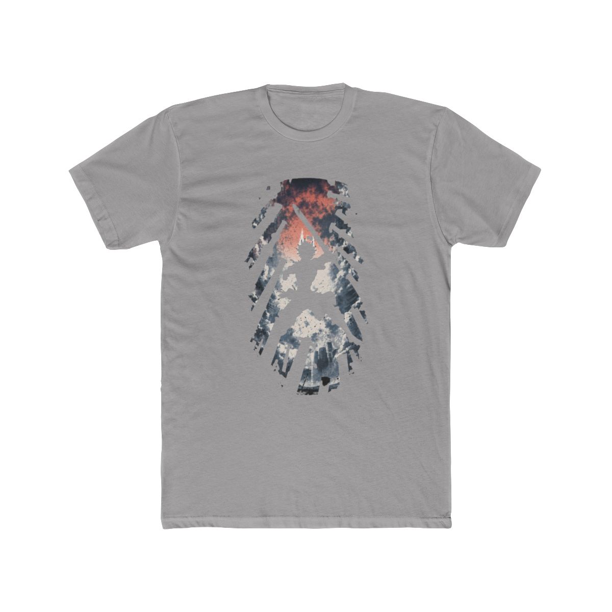 Asta Black Clover Sword Silhouette T Shirt - alternate angle 2, merchandise