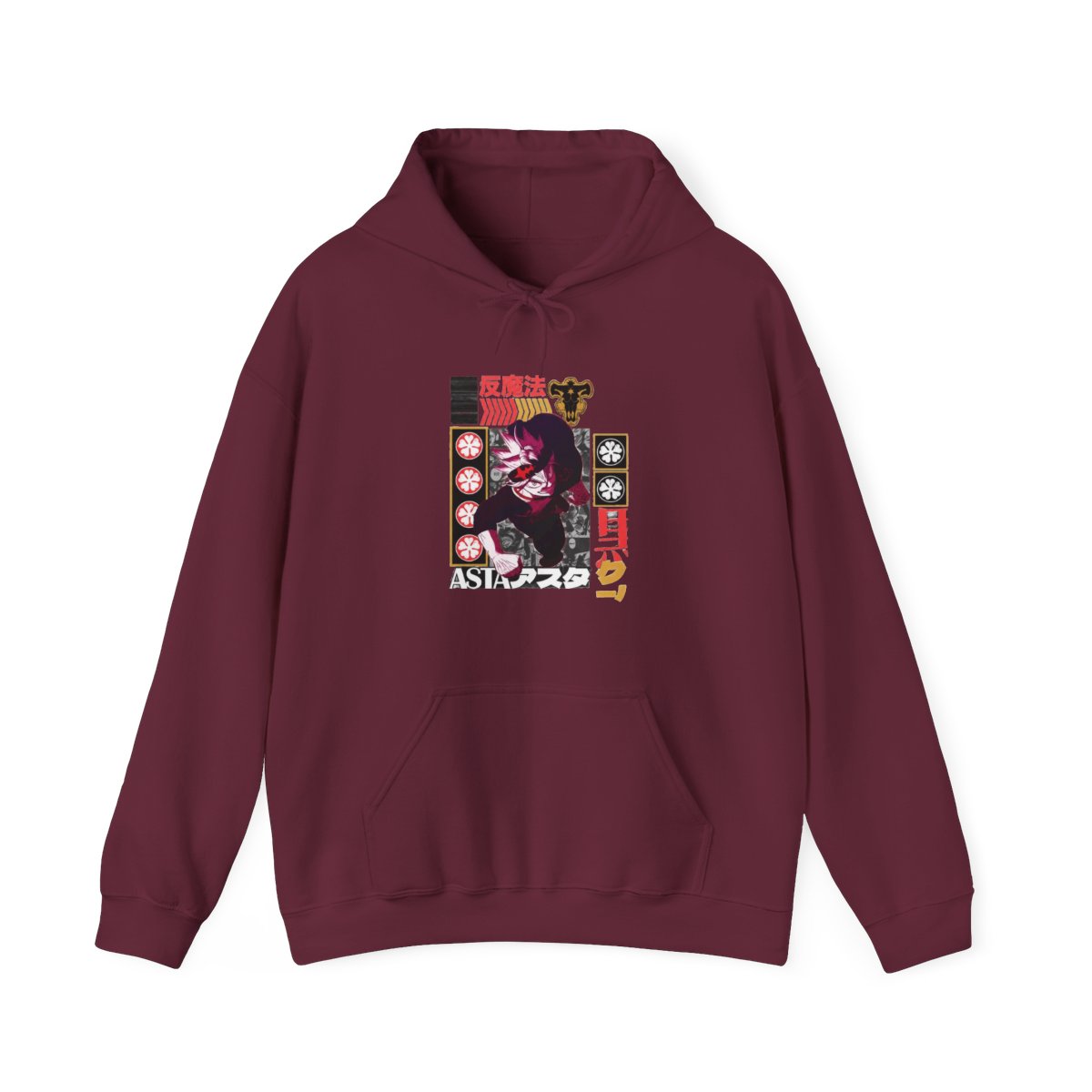 Asta V2 Black Clover Streetwear Hoodie | Anime Ape - alternate angle 3, merchandise