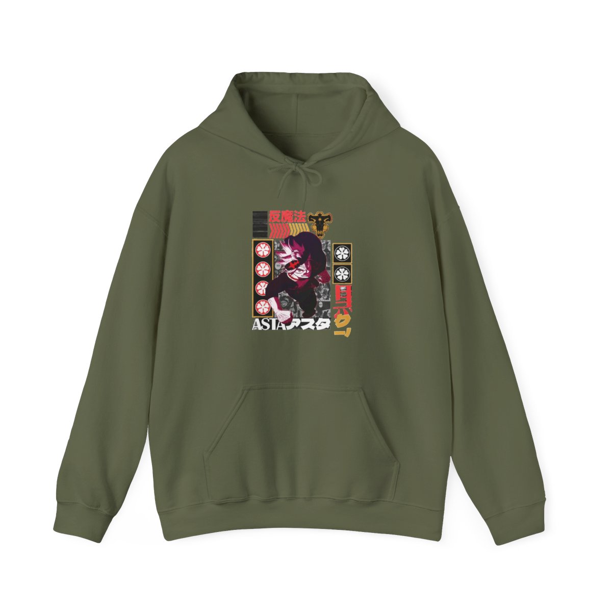 Asta V2 Black Clover Streetwear Hoodie | Anime Ape - alternate angle 4, merchandise