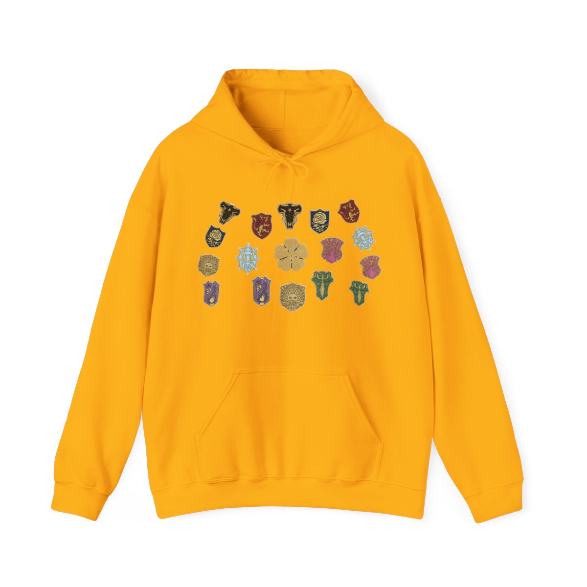 Black Clover Magic Knight Graphic Printed Zipper Hoodie - Casual Harajuku Style, Black Clover Anime Design, Warm & Comfortable - alternate angle 2, merchandise