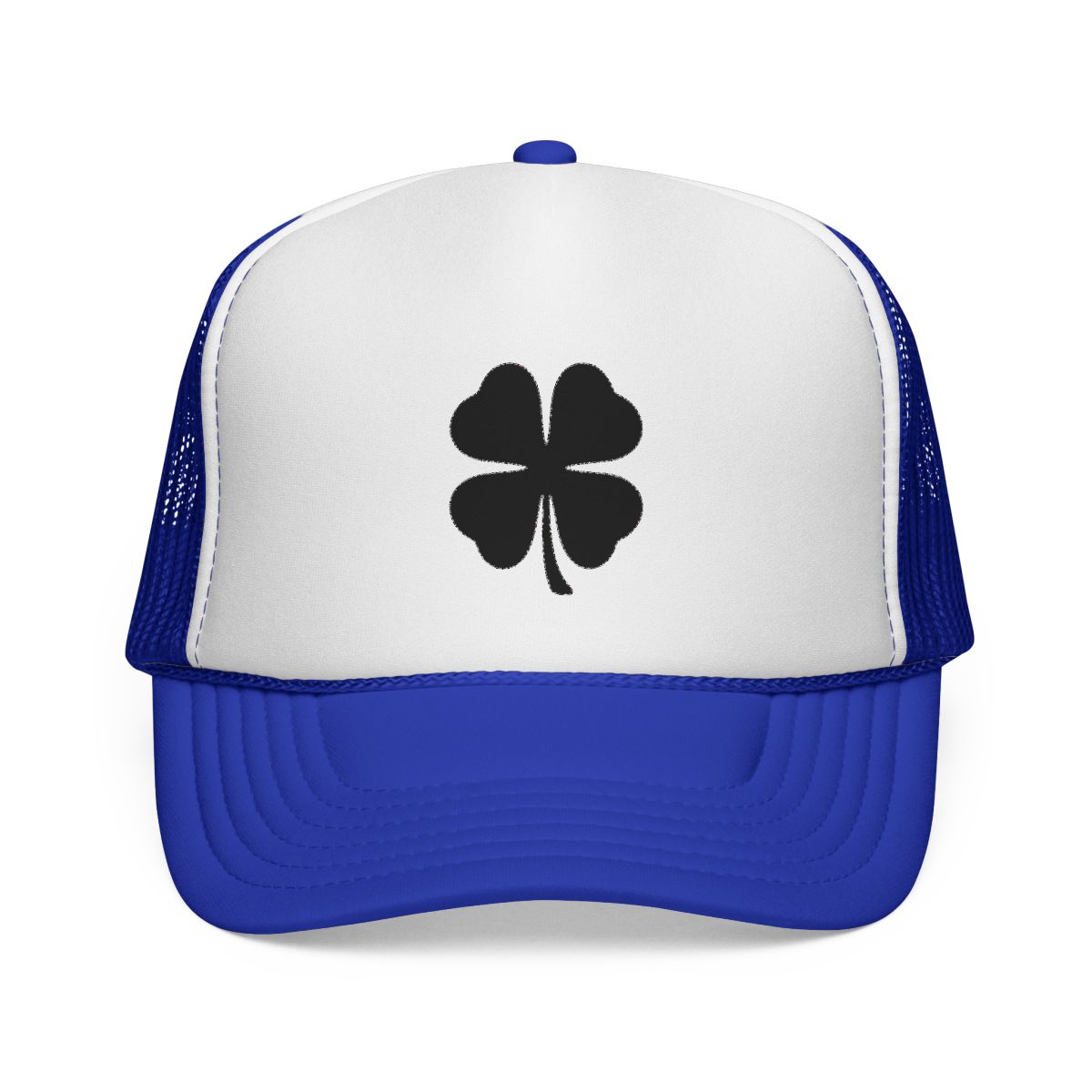 Black Clover black and white foam trucker hat - alternate angle 4, merchandise