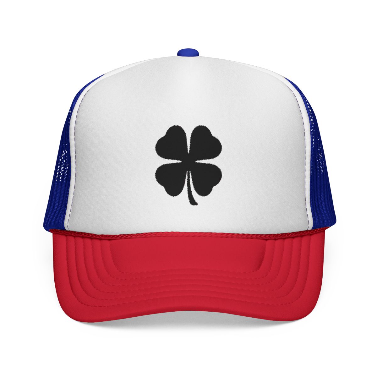 Black Clover black and white foam trucker hat - alternate angle 5, merchandise