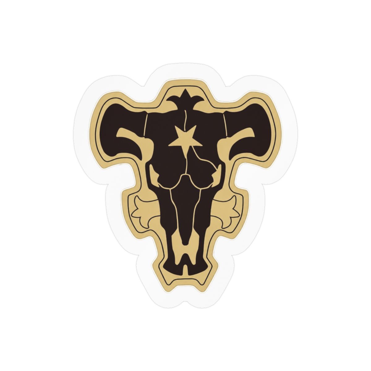 Black Clover - Black Bull Crest Bumper Sticker Vinyl Decal 5"