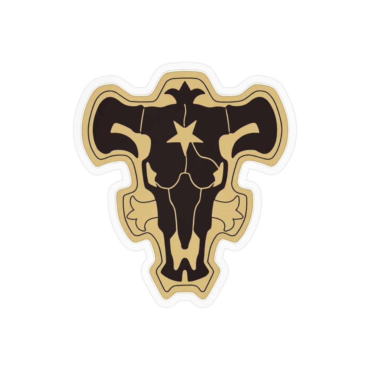 Black Clover - Black Bull Crest Bumper Sticker Vinyl Decal 5"