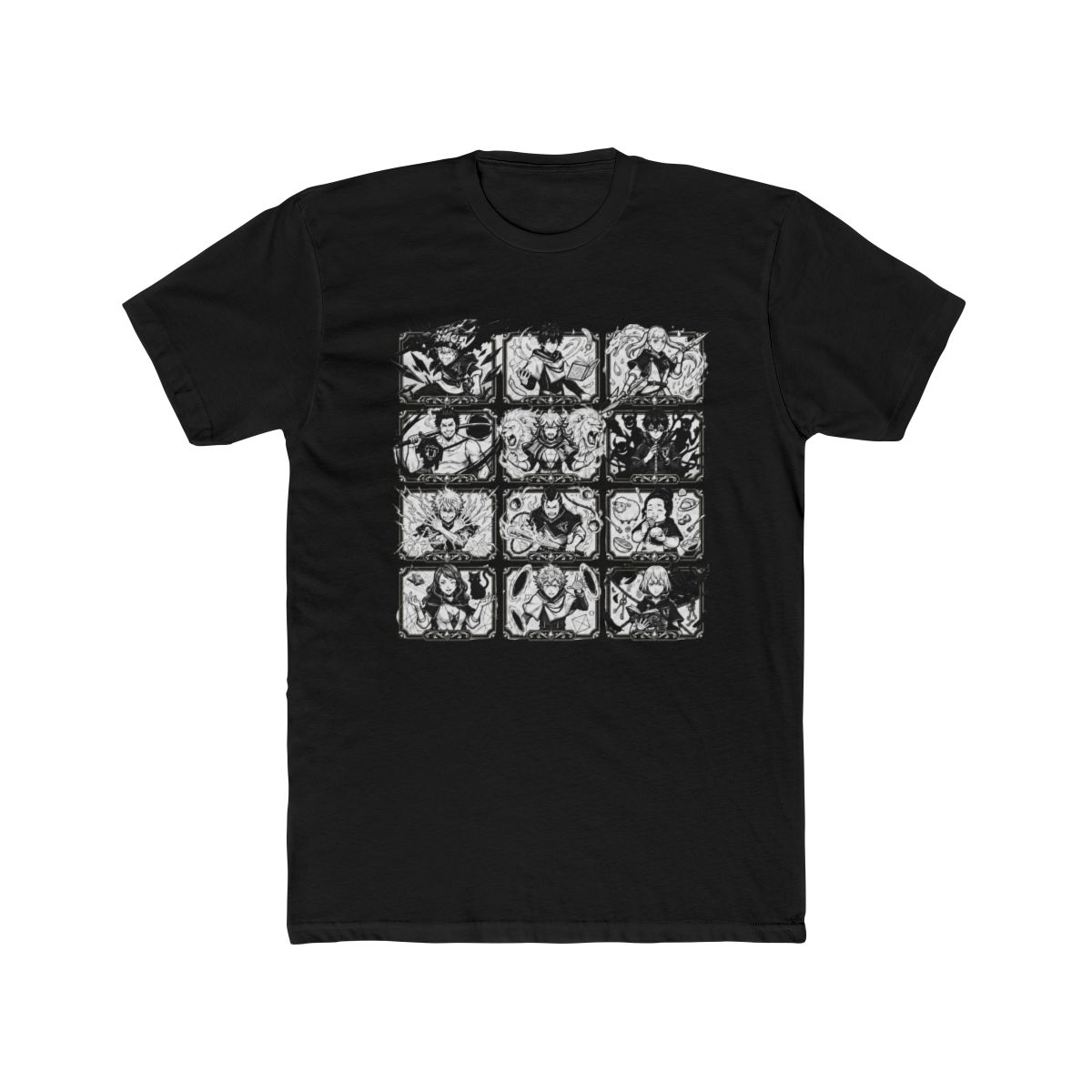 Black Clover Character Collage T Shirt - alternate angle 3, merchandise